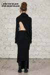 Marc le bihan long net eye skirt 2752 black